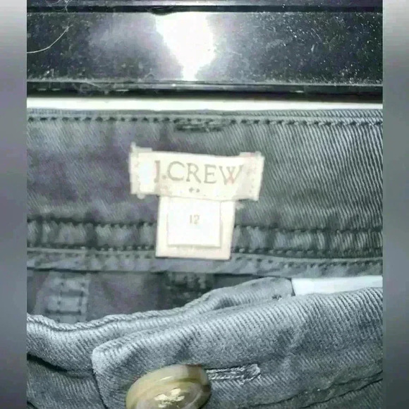 J.Crew Straight Leg Chino Pants Women's 12 Gray Stretch Mid Rise Casual NWT - Picture 3 of 3